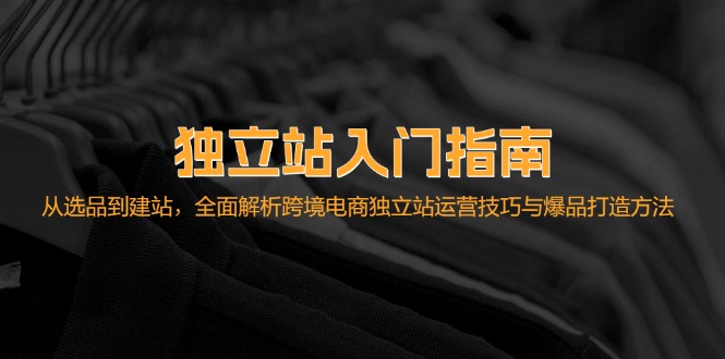 独立站入门指南：从选品到建站，全面解析跨境电商独立站运营技巧与爆品…-衍希素材