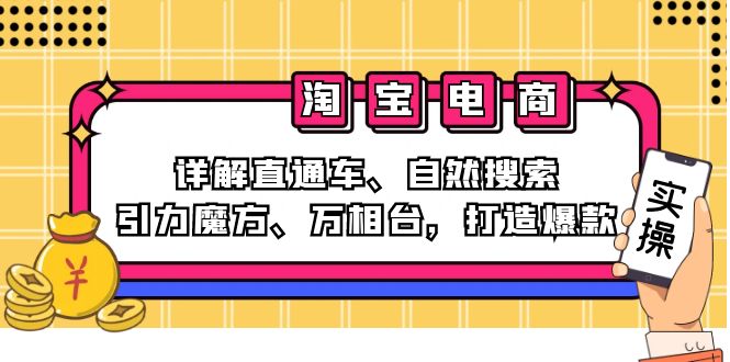 2024淘宝电商课程：详解直通车、自然搜索、引力魔方、万相台，打造爆款-衍希素材
