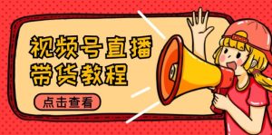 视频号直播带货教程：选品思路与话术拆解/掌握多种带货套路/提升直播效果-衍希素材