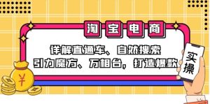 2024淘宝电商课程:详解直通车、自然搜索、引力魔方、万相台,打造爆款-衍希素材